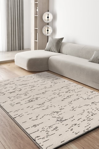 Alfombra Retro - Blanco y negro