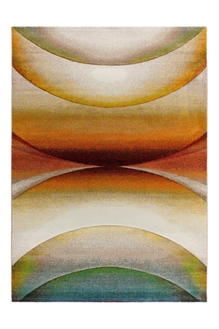 Alfombra Libet - Dorado y verde oscuro 