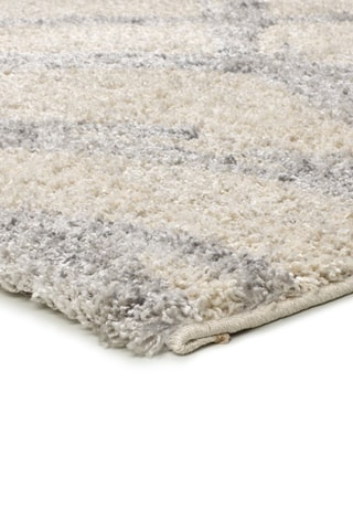 Alfombra Helia - Beige y gris oscuro
