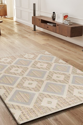 Alfombra Siroco - Beige y gris