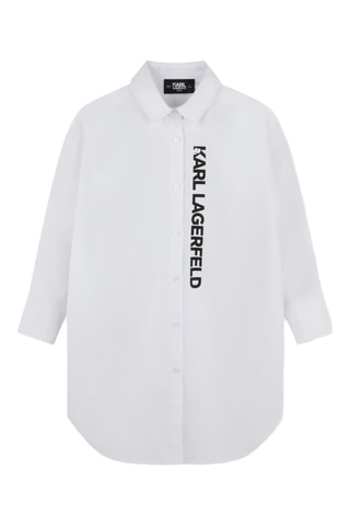 Abito a camicia - Bianco - Karl Lagerfeld