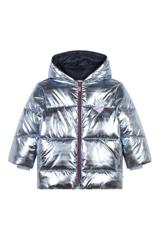 Piumino con cappuccio - Argentato - Billieblush