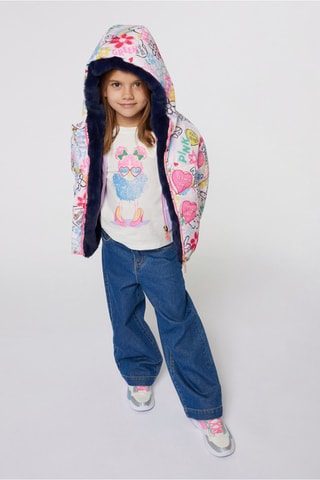 Piumino double face - Rosa e navy - Billieblush