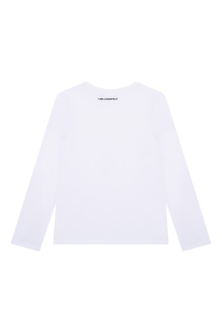 T-shirt in cotone bio Karl Lagerfeld - Bianco - Karl Lagerfeld