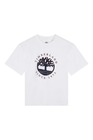 T-shirt in cotone bio - Bianco - Timberland 