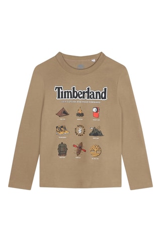 T-shirt in cotone bio - Beige - Timberland