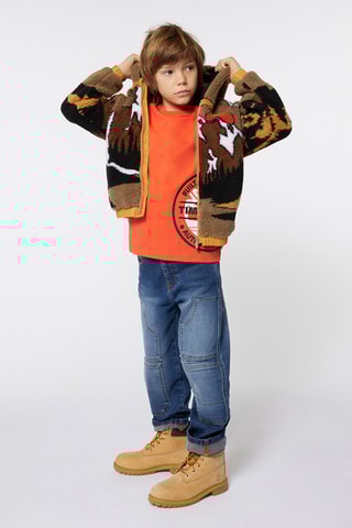 T-shirt in cotone bio - Arancione - Timberland