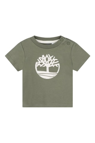 T-shirt in cotone bio - Verde - Timberland