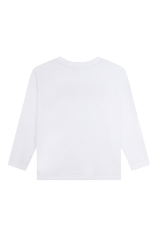 T-shirt in cotone bio - Bianco - Hugo