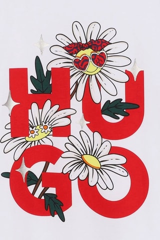 T-shirt in cotone bio - Bianco - Hugo