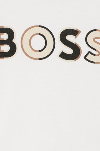 T-shirt in cotone bio - Bianco - Boss