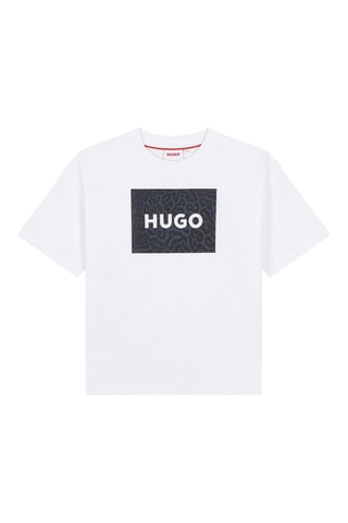 T-shirt oversize - Bianco e navy - Hugo