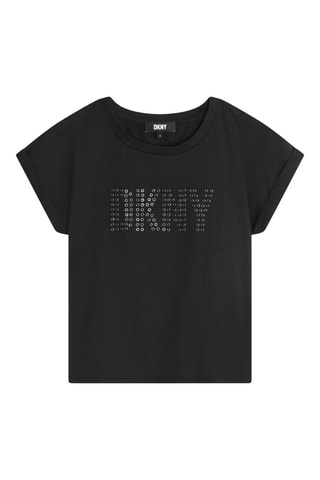 T-shirt en coton biologique - Noir - DKNY