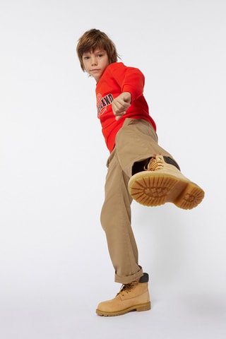 Felpa in cotone bio - Rosso - Timberland