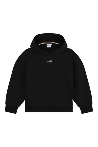 Felpa con cappuccio - Nero - Boss