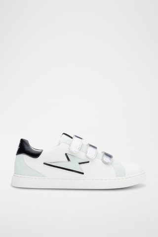 Sneakers Sadie - Wit en Marineblauw