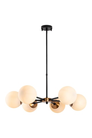 Suspension Akkas - Noir et blanc - 6 x 40 W