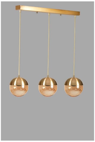 Lámpara de techo Küre 3 - Dorado - 3 x 60 W