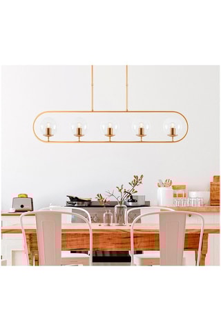 Suspension Jewel - Doré et blanc