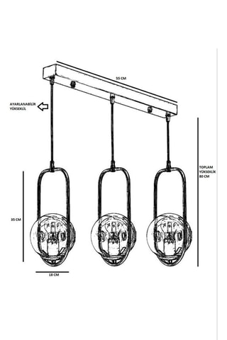 Lámpara de techo - Blanco y cobrizo