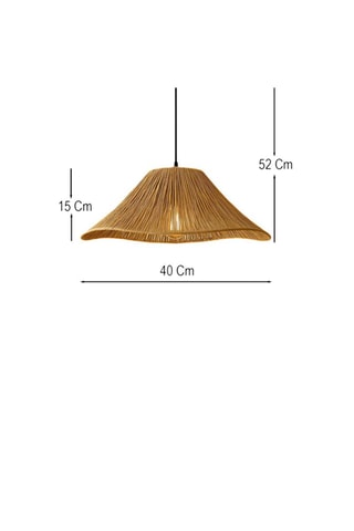 Lámpara de techo Mirae - Beige - 40 W