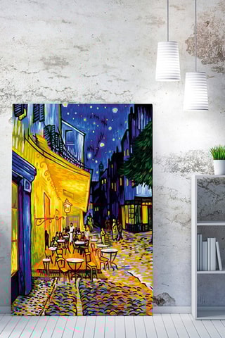 Tableau "Terrasse du café le soir" Van Gogh - 70 x 100 cm