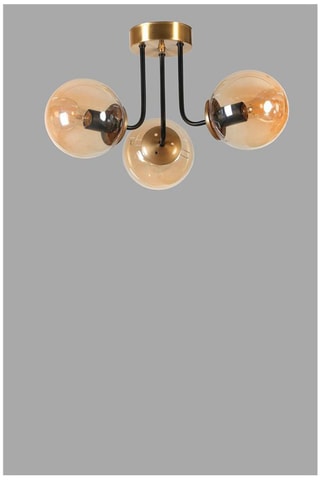 Lámpara de techo - Negro - 3 x 40 - 60 W