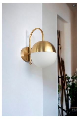 Aplique mural Küre - Dorado y blanco - 60 W