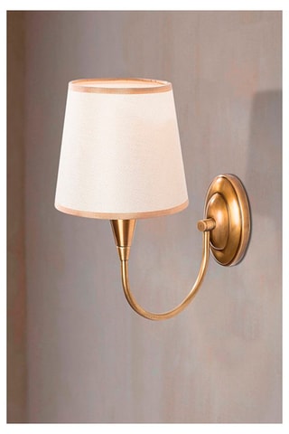 Aplique mural Prado - Blanco y dorado