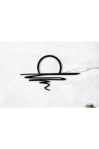 Adorno mural Sparkle - 70 x 41 cm - Negro