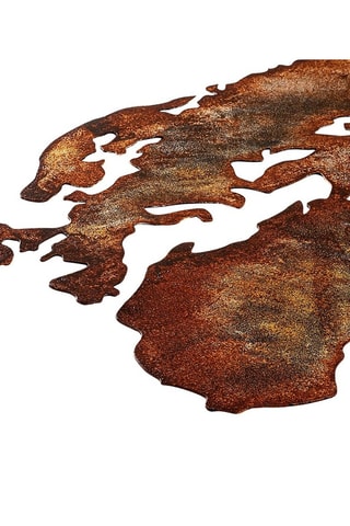 Décoration murale World Map - 150 x 59 cm - Cuivré