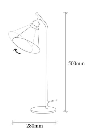 Lámpara de sobremesa Silvani - Dorado oscuro - 40 W