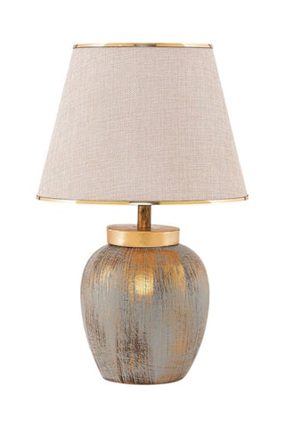 Lámpara de sobremesa -  Crema y dorado