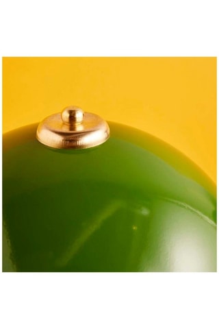 Lámpara de sobremesa - Verde y marrón