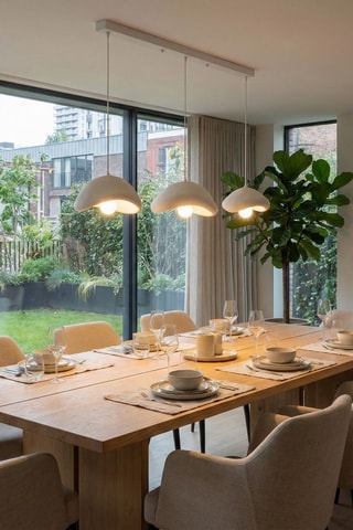 Lámpara de techo Luna - Blanco - 3 x 40 W