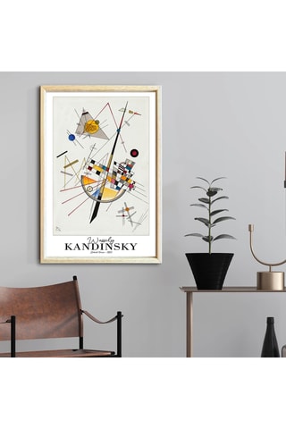 Cuadro de madera maciza "Tensión Suave" de Kandinsky - 42 x 62 cm