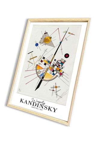 Cuadro de madera maciza "Tensión Suave" de Kandinsky - 42 x 62 cm