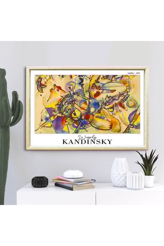 Cuadro de madera maciza "Sin Título" de Kandinsky - 42 x 62 cm