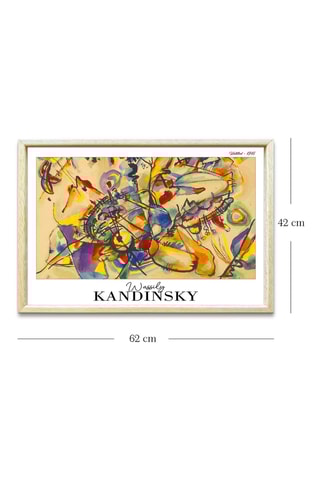 Cuadro de madera maciza "Sin Título" de Kandinsky - 42 x 62 cm