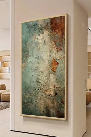 Cuadro de madera maciza - 70 x 33 cm