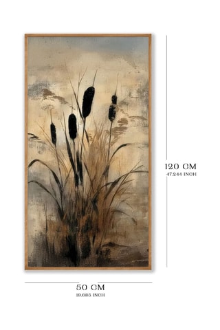 Cuadro de madera maciza - 70 x 33 cm