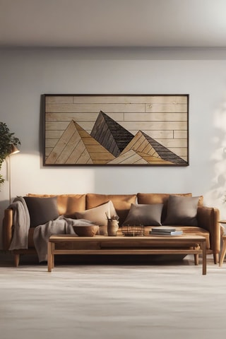 Tableau en bois massif - 120 x 50 cm