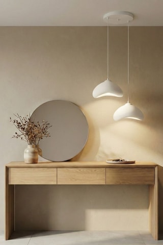 Lámpara de techo Luna - Blanco - 2 x 40 W