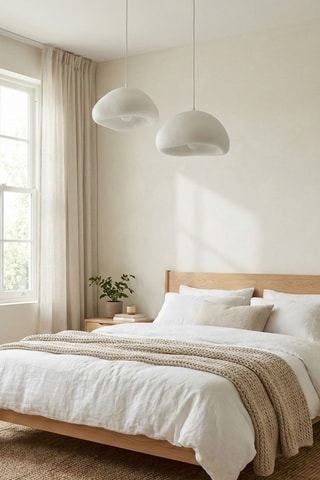 Lámpara de techo Loval - Blanco - 2 x 40 W