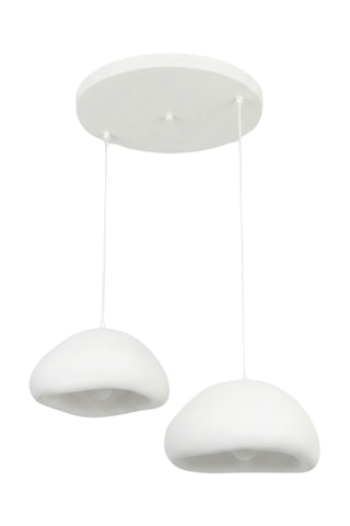 Lámpara de techo Loval - Blanco - 2 x 40 W