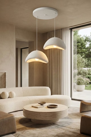 Suspension Luna - Blanc - 40 W