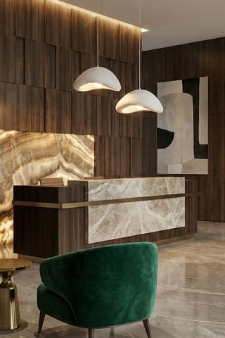 Suspension Luna - Blanc - 40 W