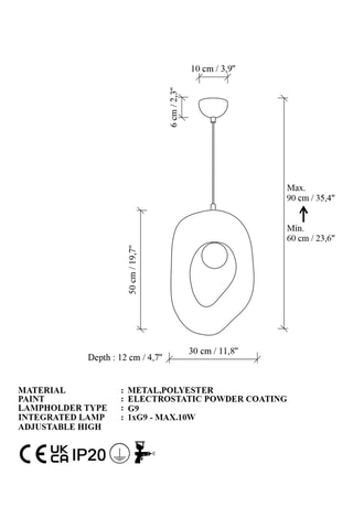 Lámpara de techo Zoga-Nua - Blanco - 8 W
