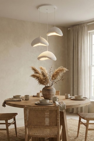 Suspension Luna - Blanc - 3 x 40 W