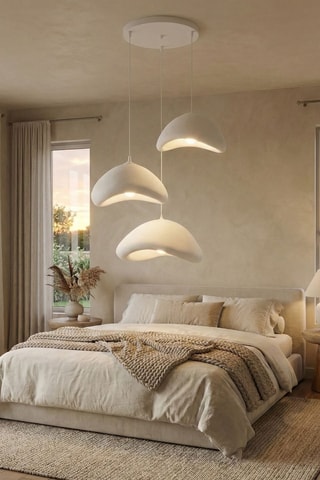 Suspension Luna - Blanc - 3 x 40 W